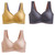 Seamless Push Up Sports Bralette (3-Pack)