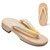 Casual Wooden Geta Clogs Women's Japanese Natural Color Wood Sandals Cosplay Shoes Med Heel Slippers Beach Flip Flops Japan Shoes for Woman Light Yellow