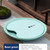 Japanese Sushi Sashimi Tea Tray Table  Sea Ceramic household tray round water storage type dry bubble teas Japan trays Trend In Ink Blue