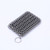Stainless Steel Skillet Cleaner Strong Cleaning Chainmail Scrubber with Hanging Ring Cast Iron Pan Cleaning Brush Trend for Kitchen