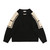 Patch-Knit Crewneck Sweater Men’s Unisex Khaki Black Patchwork Knitted Pullovers Men Women Streetwear Casual Loose Color Matching O-Neck Mesh Sweaters for Man In Black Patch-Knit Crewneck Sweater Men’s Unisex Khaki Black Patchwork Knitted Pullovers Men Women Streetwear Casual Loose Color Matching O-Neck Mesh Sweaters for Man In Black