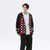 Hood Oversized Cardigan-Sweater Men’s Plaid Hooded Harajuku Streetwear Mens Oversize Checkered Patchwork Cardigans Sweaters Outwear for Man Trendy in Red