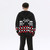 Hood Oversized Cardigan-Sweater Men’s Plaid Hooded Skull & Crossbones on Back Harajuku Streetwear Mens Oversize Checkered Patchwork Cardigans Sweaters Outwear for Man Trend in Red