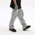 Mid Rise Multi-Pocket Cargo Sweatpants Functional for Men Blue-gray Ankle Zipper Casual Trousers Wide Joggers For Man Trends in Light Blue Gray / Grey Mid Rise Multi-Pocket Cargo Sweatpants Functional for Men Blue-gray Ankle Zipper Casual Trousers Wide Joggers For Man Trends in Light Blue Gray / Grey