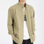 Cotton Button Lapel Shirt Mens Loose Casual Long Sleeve Breathable Office Streetwear Shirts for Man Trend in Green Cotton Button Lapel Shirt Mens Loose Casual Long Sleeve Breathable Office Streetwear Shirts for Man Trend in Green