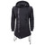Mid-Length Hood Coat Men’s European American Men Hooded Jacket Casual Street Coats Personality Dark Style Gothic Grunge Zipper Coats for Man in Dark Gray / Grey Mid-Length Hood Coat Men’s European American Men Hooded Jacket Casual Street Coats Personality Dark Style Gothic Grunge Zipper Coats for Man in Dark Gray / Grey