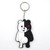 Anime Danganronpa Monokuma Keychain Japanese Souvenir Key Ring PVC Key Chains Itabag Keychains Bag Car Hanging Key Japan Souvenirs Black White Ying Yang Accessories