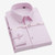 Bamboo Breathe Shirt Men’s Formal Business Long Sleeve Suit Tops Slim Breathable Anti-wrinkle Dress Shirts Trend for Man in Pink