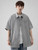Ice Silk Linen Short-Sleeve Shirt Men’s Thin Solid Color Casual Short Sleeved Shirt Youth Men Clothes Trend Tops for Man Trend in Gray / Grey