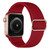 Apple Watch Nylon Solo Loop Band   Stretchy 44mm 40mm 45mm 41mm 42mm 38mm Adjustable Strap Bracelet iWatch Series 7 6 SE 5 4 3 Straps in Wine Red