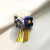 Traditional Japanese Kimono Hairpin  Cherry blossoms hanging piece of hairpins kimonos hanfu feng tire hair Accessories Japan Headwear for Woman in Blue Traditional Japanese Kimono Hairpin  Cherry blossoms hanging piece of hairpins kimonos hanfu feng tire hair Accessories Japan Headwear for Woman in Blue