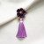 Traditional Japanese Kimono Hairpin  Cherry blossoms hanging piece of hairpins kimonos hanfu feng tire hair Accessories Japan Headwear for Woman in Violet Tassel Traditional Japanese Kimono Hairpin  Cherry blossoms hanging piece of hairpins kimonos hanfu feng tire hair Accessories Japan Headwear for Woman in Violet Tassel