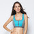 Padded Seamless Sports Bra with Zipper Women’s Gym Workout Wireless Running Sports Tops Pads Wirefree Shockproof Underwear Squareneck Sport Bra for Woman in Blue Padded Seamless Sports Bra with Zipper Women’s Gym Workout Wireless Running Sports Tops Pads Wirefree Shockproof Underwear Squareneck Sport Bra for Woman in Blue