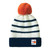 Pompom Beanies Hat  unisex Anywear Mens Women’s Knitted Skullies Casual Cap Preppy Sailor Chef Tomato Crew Style Thick Warm Spell Striped Beanie Caps Hats for Man Woman in Dark Blue Color