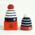 Pompom Beanies Hat  unisex Anywear Mens Women’s Knitted Skullies Casual Cap Preppy Sailor Chef Tomato Crew Style Thick Warm Spell Striped Beanie Caps Hats for Man Woman in Dark Blue White Color