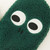 Plush Gloves  Women’s Winter Halter Neck Cute Face Eyes Green Warm Thick Cold-Proof Woman Glove Detail