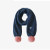 Anywear Soft Knit Bobble Scarf  Lovely  Unisex Mens Women’s Winter Warm Knitted Ball Spell Color Scarves for Man Woman in Navy Blue Anywear Soft Knit Bobble Scarf  Lovely  Unisex Mens Women’s Winter Warm Knitted Ball Spell Color Scarves for Man Woman in Navy Blue