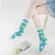 Fungus Edge Cotton Socks 2-Pack  Women’s Summer Plaid Printed Cute Preppy Style Woman Sock Trendy in Green Fungus Edge Cotton Socks 2-Pack  Women’s Summer Plaid Printed Cute Preppy Style Woman Sock Trendy in Green