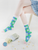 Fungus Edge Cotton Socks 2-Pack  Women’s Summer Plaid Printed Cute Preppy Style Woman Sock Trending in Cream Green Fungus Edge Cotton Socks 2-Pack  Women’s Summer Plaid Printed Cute Preppy Style Woman Sock Trending in Cream Green