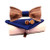 Handmade Wooden Bow Tie Set  Mens Solid Wood Zebra European and American Style Cufflinks Set Creative Gift Packing for Man in Royal Blue Black Lined Handmade Wooden Bow Tie Set  Mens Solid Wood Zebra European and American Style Cufflinks Set Creative Gift Packing for Man in Royal Blue Black Lined