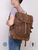 Oil Waxed Canvas Backpack  Unisex Anywear Men's Women’s Vintage Style Leather Belts Large Capacity Unisex Hiking Bags Multi-Function Travel Backpacks Trending In Auburn Brown Oil Waxed Canvas Backpack  Unisex Anywear Men's Women’s Vintage Style Leather Belts Large Capacity Unisex Hiking Bags Multi-Function Travel Backpacks Trending In Auburn Brown