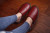 Leather Indoor Slippers   Unisex Anywear Mens Women's Genuine Sandals for Spring Autumn Soft and Comfortable Couple's Home Shoes Anti-Slip Men Casual Shoes Footwear for Man Woman in Burgundy