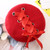 Ribboned Beret   Women’s Sweet Cute Winter Hat Ribbon Woolen Lolita Berets classical Soft Straps Cross Bow Headwear Hats for Woman in red Ribboned Beret   Women’s Sweet Cute Winter Hat Ribbon Woolen Lolita Berets classical Soft Straps Cross Bow Headwear Hats for Woman in red