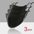 Face Mask 3-Pack  Unisex Anywear Mens Women’s 3Pcs Fashion Mouth Anti Dust Filter Windproof Mouth-muffle Haze Proof Flu Masks Care Reusable Washable Trendy for Man Woman Kidsblack