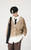 Loose Knit Cardigan  Men's Autumn Winter Korean Fashion Knitted Sweater V-neck Long Sleeve Male Contrast Color Korea Cardigans Trendy for Man in Khaki