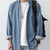 Denim Button-Collar Shirt