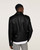 Vegan Leather Biker Jacket  Mens Spring Short Black Bikers Motorcycle Style with Belt Long Sleeve Light Plus Size Soft Faux Pu Leather Jackets for Man