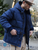 Polar Duck Down Jacket   Mens Winter Jackets Grey Down Thick Warm Parka Waterproof Windproof 90% Fleece Content Outerwear Plus Size Coats Trending for Man in Dark Blue