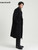 Loose Fit Woolen Coat  Men’s Autumn Winter Long Oversized Casual Soft Warm Dark Grey Wool Loose Stylish Luxury Designer Coats Plus Size Clothes for Man in Black Loose Fit Woolen Coat  Men’s Autumn Winter Long Oversized Casual Soft Warm Dark Grey Wool Loose Stylish Luxury Designer Coats Plus Size Clothes for Man in Black