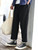Pleated Ankle Pants  Mens Casual Pleat Suit Ankle-length Pant Leisure Suits Formal Trousers Trendy for Man in Black