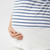 Oversized Boatneck Striped Maternity Top