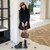 Doll-Collar Plaid Shirt Dress Doll-Collar Plaid Shirt Dress