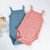 Baby Waffle Romper  Girls Sleeveless Jumpsuits Boys Short Sleeve Rompers Summer Clothes Solid Color Newborn Clothing 3-18 Months Overalls For Boy Girl in Blue Pink Baby Waffle Romper  Girls Sleeveless Jumpsuits Boys Short Sleeve Rompers Summer Clothes Solid Color Newborn Clothing 3-18 Months Overalls For Boy Girl in Blue Pink