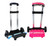 Kids Bag Cart Stroller   Boys Girls 3 Wheel Fold Pull Rod Bracket Roll Trolley kids School Bags easy climb the stairs Strollers Carts Getaway Vacation Holiday Trolleys in Black Blue Red Pink