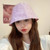 Rippled Fisherman Bucket Hat     Women's Bucket Cap Fashion Summer Sunscreen Sunshade Korean Panama Gorras Headwear Hats Caps for Woman in Lilac Rippled Fisherman Bucket Hat     Women's Bucket Cap Fashion Summer Sunscreen Sunshade Korean Panama Gorras Headwear Hats Caps for Woman in Lilac