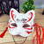 Japanese Kabuki Face Mask   Unisex Anywear Women’s Men’s Children’s Animal Cat Fox Demon Japan Small Bells Hand-Painted Cosplay Anime Masquerade Party Dress Up Half Masks with Tassels Fashion for Man Woman Kids