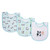 100% Cotton Baby Bibs 3-Piece