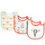 100% Cotton Baby Bibs 3-Piece