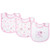 100% Cotton Baby Bibs 3-Piece