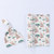 Swaddle Wrap Blanket + Hat 2-Piece Set  Unisex Baby Cotton  Sleeping Bag Set Floral Print Newborn Receiving Blankets Hats in Trendy Flowers