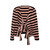 Wrap-Tie Short Cardigan Women’s Japanese original black and pink clash stripes niche design bite structure chenille short Japan cardigans for Woman Wrap-Tie Short Cardigan Women’s Japanese original black and pink clash stripes niche design bite structure chenille short Japan cardigans for Woman