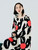 Boatneck Pleated Floral Dress  Women’s Japanese Original Design Ruffled Round O-Neck Pullover Long Sleeve Red Black Flower Print Pleat Fall Winter Casual White Japan Ruffles Dresses for trendy Woman Boatneck Pleated Floral Dress  Women’s Japanese Original Design Ruffled Round O-Neck Pullover Long Sleeve Red Black Flower Print Pleat Fall Winter Casual White Japan Ruffles Dresses for trendy Woman