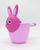 Bathing Bailer   Boy Girl Unisex Baby Cartoon Rabbit Bath Cap Toddler Shampoo Cup Children Baby Shower Spoon Bailers Child Washing Hair Cups Kids Bath Tool in trending Pink