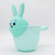 Bathing Bailer Cup   Boy Girl Unisex Cartoon Rabbit Bath Cap Toddler Children Baby  Shampoo Shower Spoon Bailers Child Washing Hair Cups Kids Bath Tool in trendy Green