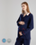 Cotton Nursing PJs  Women’s Pregnant Full Sleeve Maternity Breastfeeding Sleepwear Set for Pregnancy Woman Pajamas Suit in Trending Navy Blue Cotton Cotton Nursing PJs  Women’s Pregnant Full Sleeve Maternity Breastfeeding Sleepwear Set for Pregnancy Woman Pajamas Suit in Trending Navy Blue Cotton