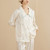 Silk Satin Maternity PJs   Women’s Pregnant Pajamas Set Long Sleeve Nursing Baby Breastfeeding Cardigan Tops + Adjustable Pants Pajama Nightwear Sleepwear for Woman in trendy Cream